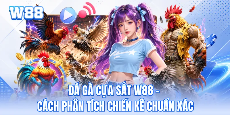 Đá Gà Cựa Sắt W88 - Cách Phân Tích Chiến Kê Chuẩn Xác