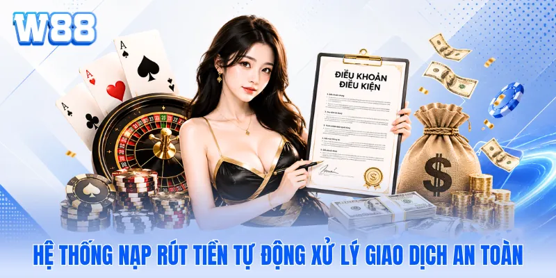 Hệ thống nạp rút tiền tự động xử lý giao dịch an toàn