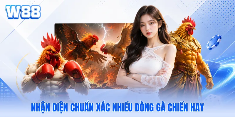 Nhận diện chuẩn xác nhiều dòng gà chiến hay