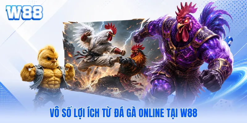 Vô số lợi ích từ đá gà online tại W88